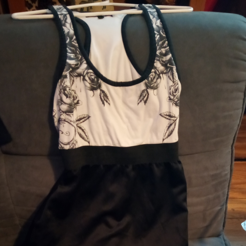 Metal Mulisha racerback satin dress